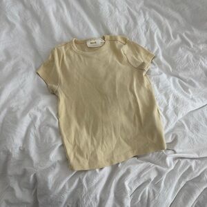 Anthropologie Maeve Blair Stretch Baby Tee Size Small